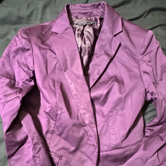 Jones New York purple blazer- women's- 8 - Picture 1 of 2